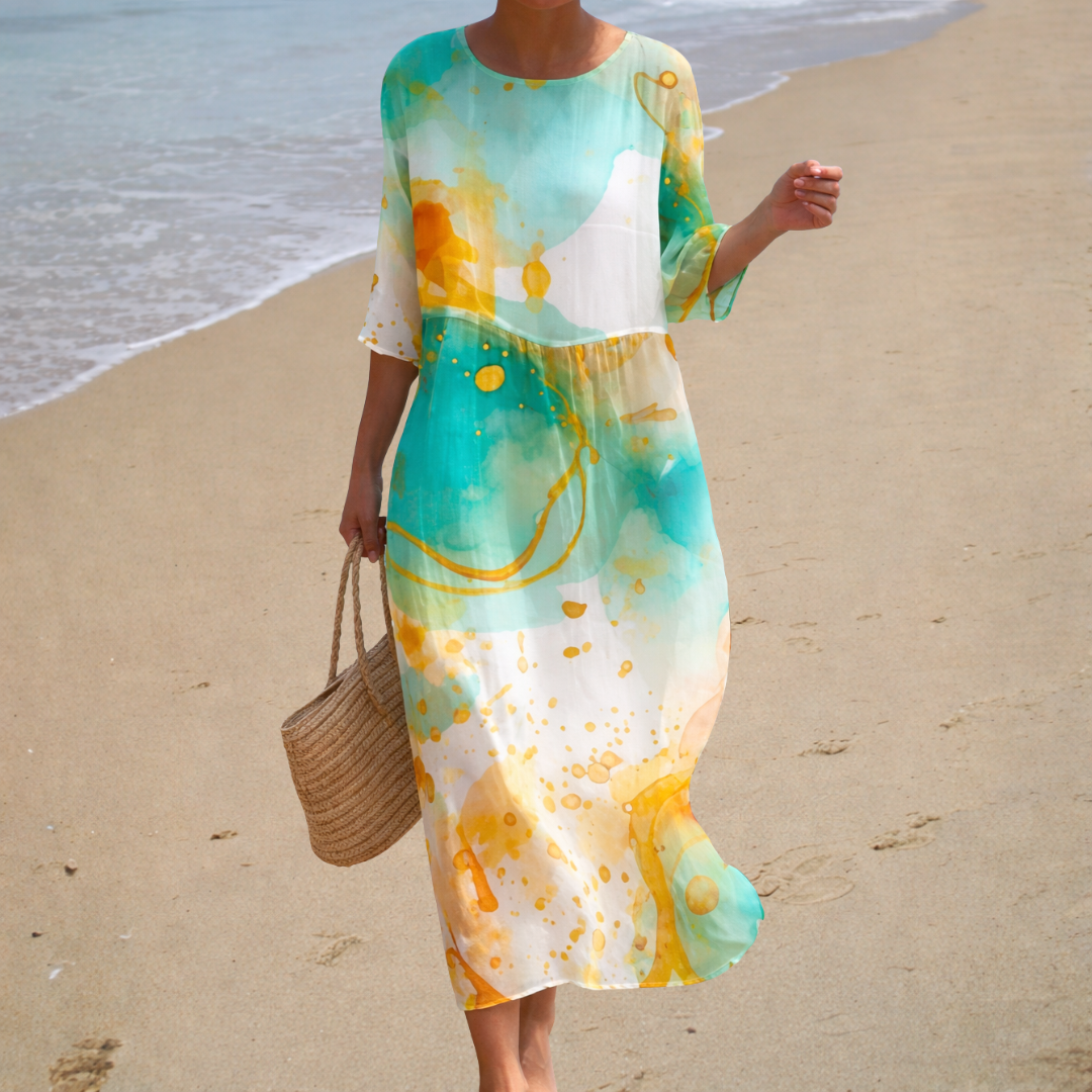 Robe longue fluide chic et confortable
