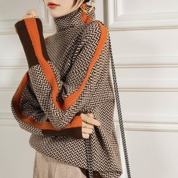Eleanor | Col Haut Herringbone Luxe